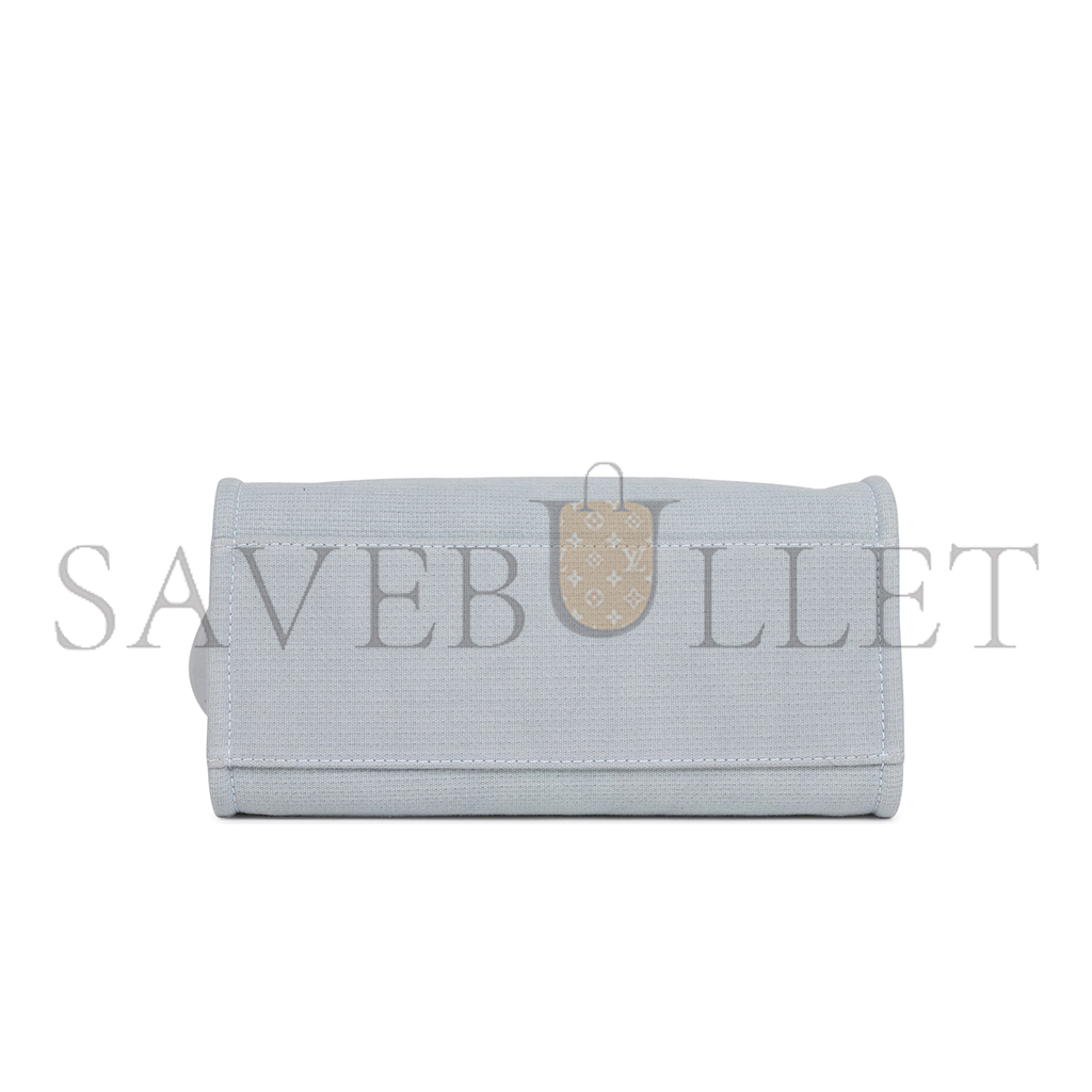 Ch*el master 22a grey deauville shopping tote small silver as3257 (37*32*18cm)